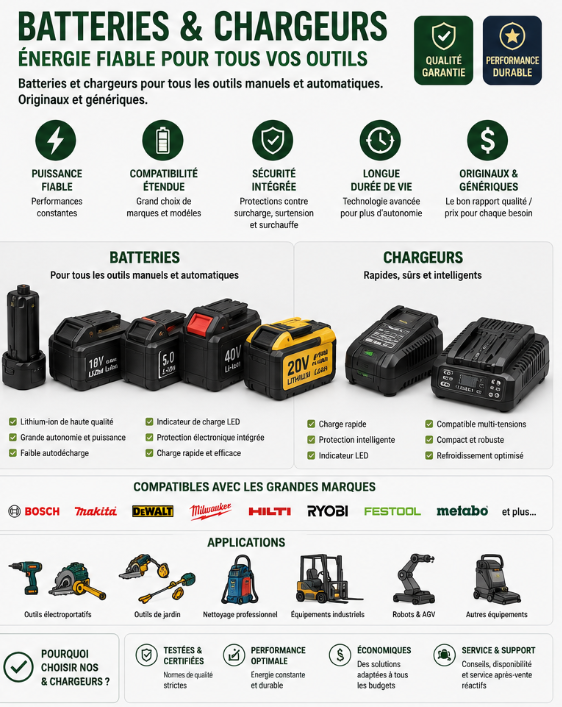 Batteries & Chargeurs