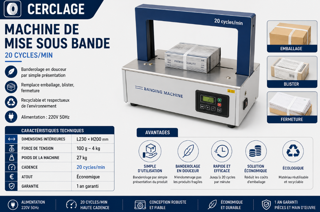 Machine de Mise Sous Bande