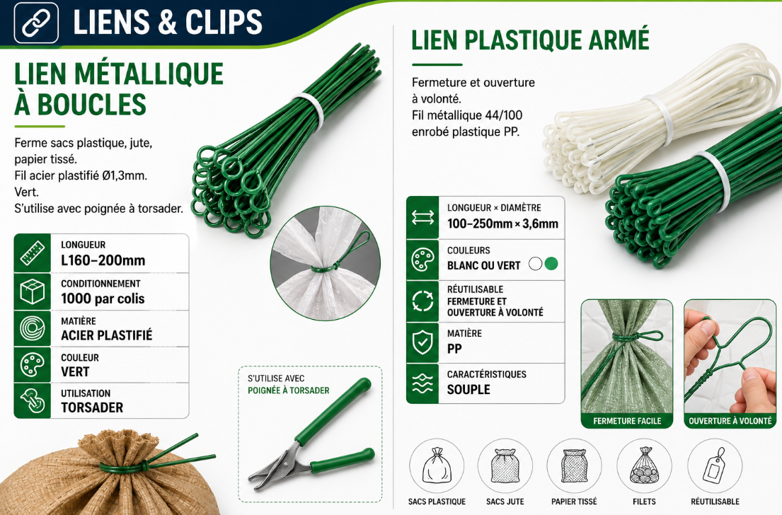 Lien Plastique Armé