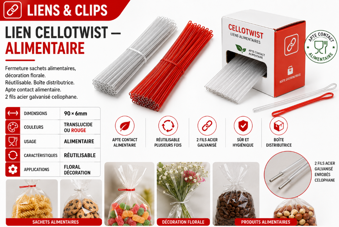 Lien Cellotwist — Alimentaire