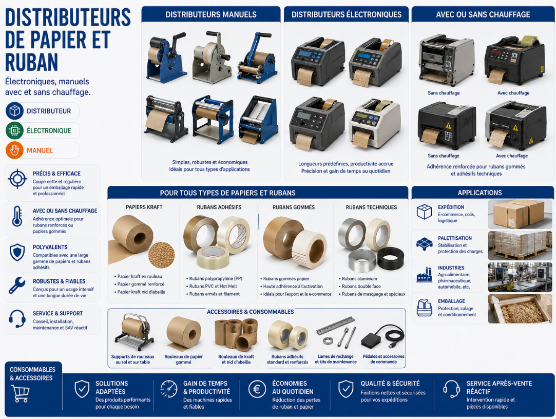 Distributeurs de Papier et Ruban